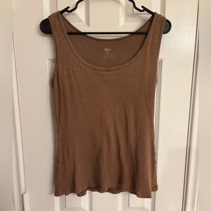 Mossimo Women’s Studded Tank Top Shirt Size XL Brown